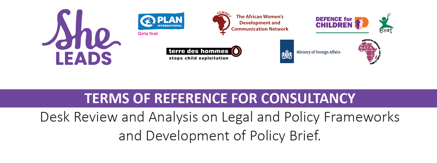 Consultancy: Desk Review of Policy Frameworks, and Development of Policy Brief